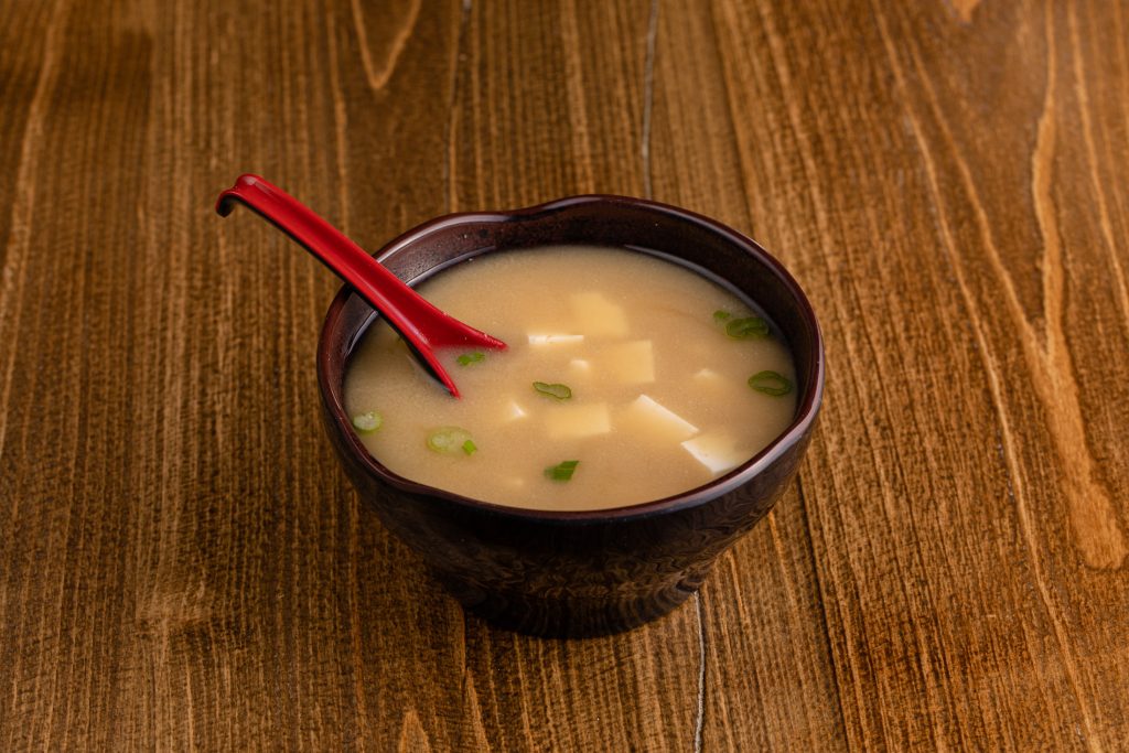 A bowl of miso soup