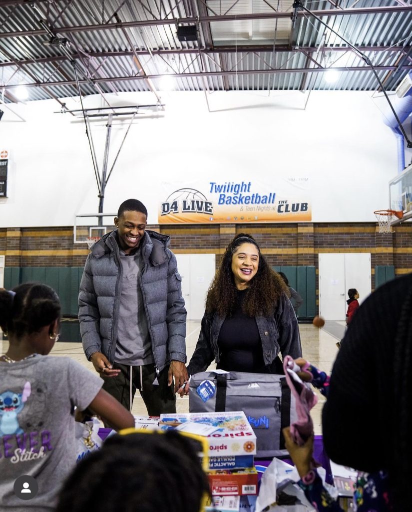 happy couple standing
