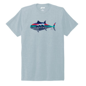 Sakana Patagonia white bluish wash shirt front