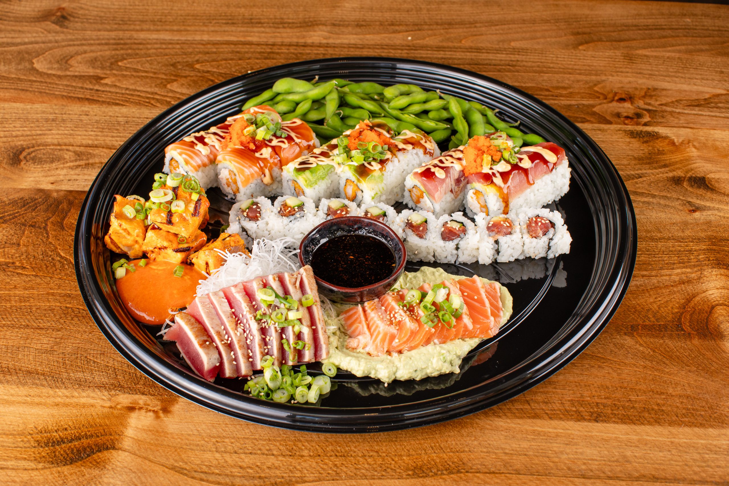 Platter D sushi rolls